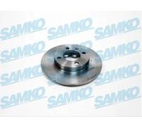2x Brake disc solid V2301P SAMKO for VW SEAT