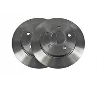 2x Brake disc solid V25-40011 VAICO for FORD C-MAX FOCUS II Station Wagon