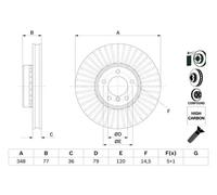 BOSCH 0 986 479 E20 Brake disc