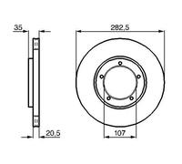 Fits BOSCH 0 986 478 097 Brake disc 0 986 478 097 Brake disc front L/ ⭐UK Stock⭐