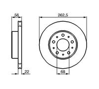 2x Brake disc Vented 0 986 478 283 BOSCH for VOLVO 740 740 Kombi 760 760 Kombi