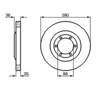 BOSCH 0 986 478 437 Brake disc