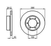 BOSCH 0 986 478 453 Brake disc