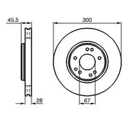 BOSCH 0 986 478 526 Brake disc