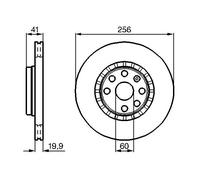 2x Brake disc Vented 0 986 478 535 BOSCH for OPEL VECTRA A Hatchback VECTRA A