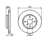 2x Brake disc Vented 0 986 478 585 BOSCH for TOYOTA STARLET CYNOS Coupe