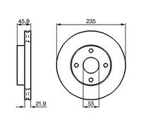2x Brake disc Vented 0 986 478 787 BOSCH for MAZDA 323 C Mk V 323 S Mk VI Saloon