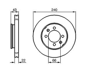 2x Brake disc Vented 0 986 478 813 BOSCH for AUSTIN ROVER MG