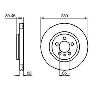 BOSCH 0 986 479 156 Brake disc