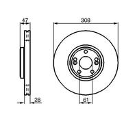 BOSCH 0 986 479 198 Brake disc