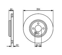 Front Brake Disc Mini:Cooper,MINI,CLUBMAN 34116774986 34116858652 34116774986