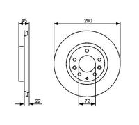 2x Brake disc Vented 0 986 479 474 BOSCH for MAZDA MX-5 Mk III