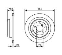 BOSCH 0 986 479 479 Brake disc