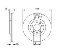 BOSCH 0 986 479 500 Brake disc