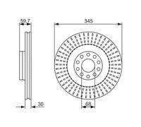 BOSCH 0 986 479 589 Brake disc