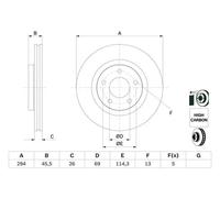 BOSCH 0 986 479 745 Brake disc