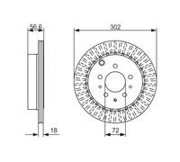 BOSCH 0 986 479 757 Brake disc