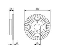 2x Brake disc Vented 0 986 479 775 BOSCH for BMW Z4 Roadster