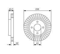 BOSCH 0 986 479 A87 Brake disc