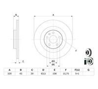 BOSCH 0 986 479 E87 Brake disc