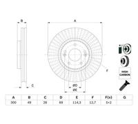 BOSCH 0 986 479 F19 Brake disc