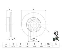 BOSCH 0 986 479 G91 Brake disc