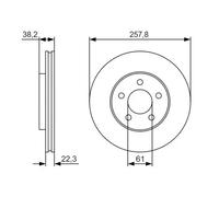 BOSCH 0 986 479 R56 Brake disc