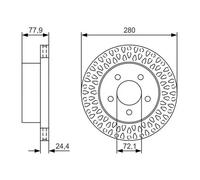 BOSCH 0 986 479 U00 Brake disc