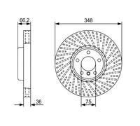 BOSCH 0 986 479 W20 Brake disc