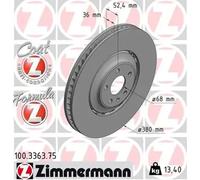 ZIMMERMANN 100.3363.75 Brake disc