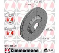 ZIMMERMANN 100.3386.70 Brake disc