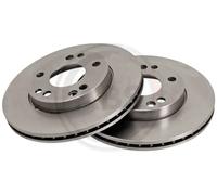 2x Brake disc Vented 15816 A.B.S. for MERCEDES-BENZ 190