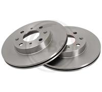 Front Set 2x Brake Discs A.B.S. 15938 for Honda Civic/Integra (85-94)