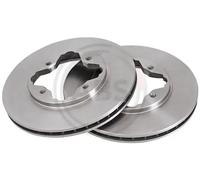 2x Brake disc Vented 16038 A.B.S. for ROVER HONDA