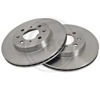 2x Brake disc Vented 16059 A.B.S. for ROVER HONDA