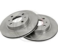 2x Brake disc Vented 16062 A.B.S. for NISSAN SUNNY Mk II SUNNY Mk II Hatchback