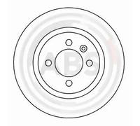 2x Brake disc Vented 16069 A.B.S. for VW SEAT