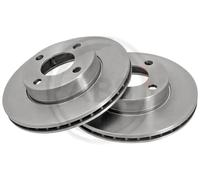 2x Brake disc Vented 16096 A.B.S. for AUDI COUPE B3 80 B4 Saloon CABRIOLET B3