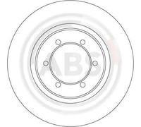 A.B.S. 16168 Brake disc