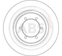 A.B.S. 16168 Brake disc