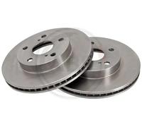 2x Brake disc Vented 16232 A.B.S. for TOYOTA PREVIA / ESTIMA I