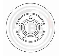 2x Brake disc Vented 16248 A.B.S. for AUDI COUPE B3 80 B4 Saloon 80 B4 Avant