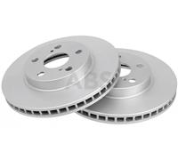 2x Brake disc Vented 16301 A.B.S. for TOYOTA LEXUS
