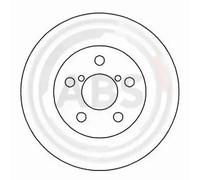 2x Brake disc Vented 16554 A.B.S. for TOYOTA RAV 4