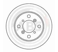 A.B.S. 16625 Brake disc