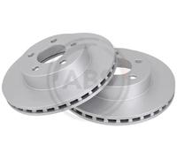 2x Brake disc Vented 16804 A.B.S. for FORD USA EXPLORER