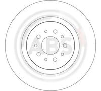 2x Brake disc Vented 17008 A.B.S. for ALFA ROMEO GTV SPIDER 156 156 Sportwagon
