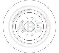 2x Brake disc Vented 17008 A.B.S. for ALFA ROMEO GTV SPIDER 156 156 Sportwagon