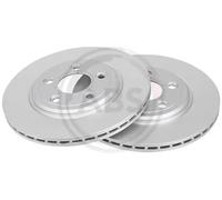2x Brake disc Vented 17078 A.B.S. for JAGUAR FORD USA DAIMLER