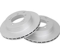 2x Brake disc Vented 17124 A.B.S. for MITSUBISHI SPACE WAGON LANCER Mk VI